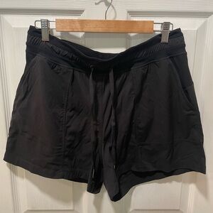 lululemon athletica Black Dance Studio Short, Size 10, Black